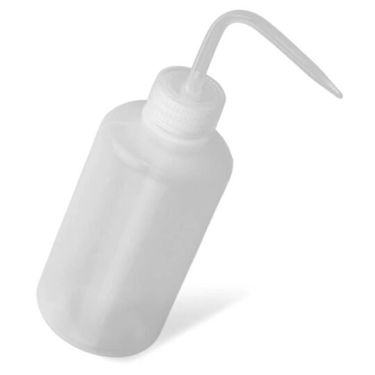 Lot De 6 Bouteilles De Lavage 500ml - Pissettes En PE Souple Avec Bec Courbé Pour Labo, Tatouage Ou Plantes