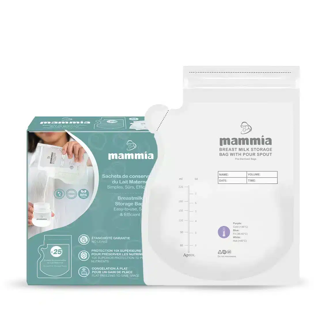 Sachets De Conservation Du Lait Maternel 25 Pcs - Mammia