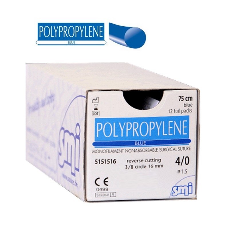 Fil de Suture Polypropylène 4/0 Non Résorbable